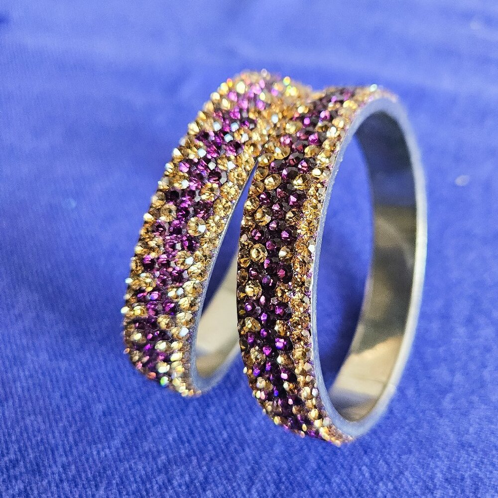 Purple Gold Bangles - Picture 5 of 8
